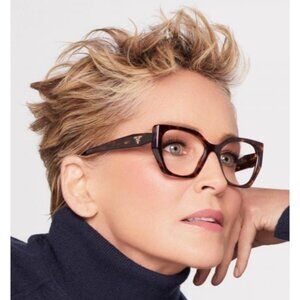 NEW PRADA EYEGLASSES PR18WV 07R1O1, PR 18WV 07R1O1 HAVANA WOMEN EYEWEAR VPR 18W